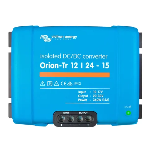 Vista 21 de Victron Energy Orion-Tr Convertidor de CC a CC - 12/12 voltios 9 amperios 110 vatios - Protección IP43 - para sistemas de batería dual - Aislado
