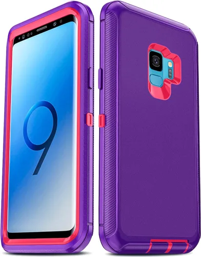 Vista 33 de LeYi Funda compatible con Galaxy S8: no compatible con S8 Plus: cubierta exterior de goma 3 en 1 de cuerpo completo a prueba de golpes, resistente