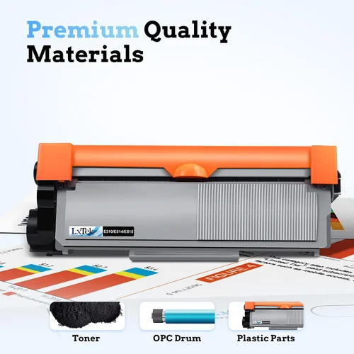Vista 4 de LxTek Cartucho de tóner de repuesto compatible para Dell E310 E310dw E514 E515 P7RMX PVTHG 593-BBKD compatible con impresoras Dell Wireless E310DW