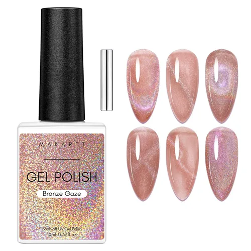 Vista 13 de Makartt - Esmalte de uñas en gel blanco de 15ml, gel Soak Off Blanc para luz UV LED, arte de uñas DIY, diseños de manicura, uso en salón y en casa