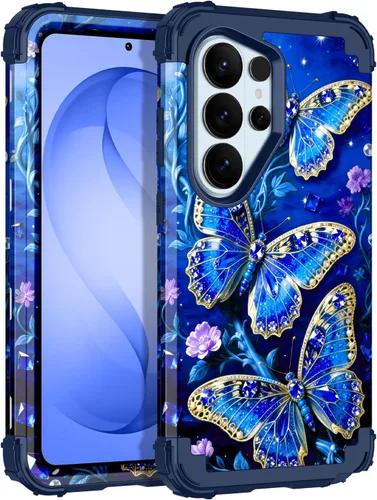 Vista 20 de LONTECT Funda para Galaxy S26 5G a prueba de golpes, 3 en 1, resistente y resistente, policarbonato duro+híbrida suave resistente de alto impacto