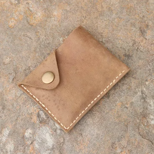 Vista 6 de New Type Simple Structure Large Capacity Handmade Card Case can Hold Banknotes Credit Cards Certificates and Card Bags