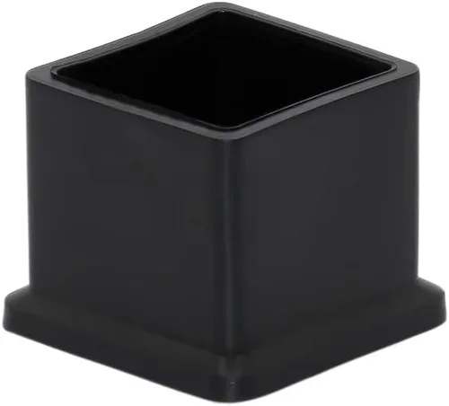 Vista 19 de Flyshop Tapones de PVC para patas de silla de patio, protectores de suelo cuadrados negros 10 unidades, 1 pulgada x 1 pulgada, 0.984 x 0.984 in
