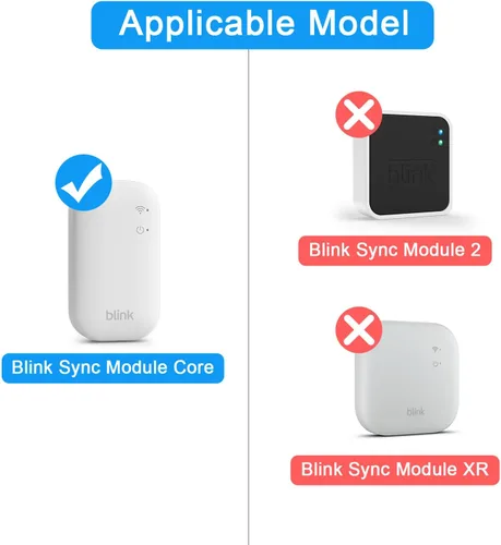 Vista 5 de Soporte de toma de pared para el núcleo del módulo Blink Sync - Soporte que ahorra espacio para cámaras de seguridad Blink para interiores