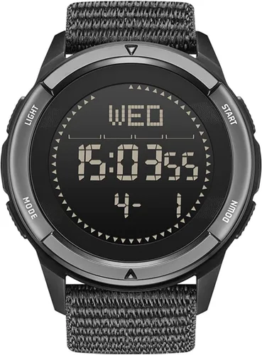 Vista 8 de NORTH EDGE Men's Watches Military Watches for Men Carbon Fiber Waterproof for Men Date Display Nylon Army Tactical Sports Minimalist Negro