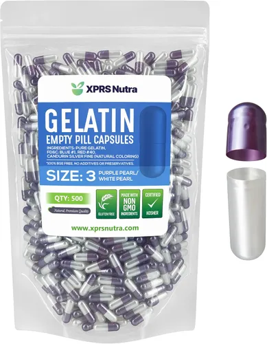 Vista 22 de XPRS Nutra Cápsulas vacías tamaño 3 – 1000 cápsulas vacías de gelatina – Pastillas de relleno de cápsulas de bricolaje – Tapa de gel de píldora
