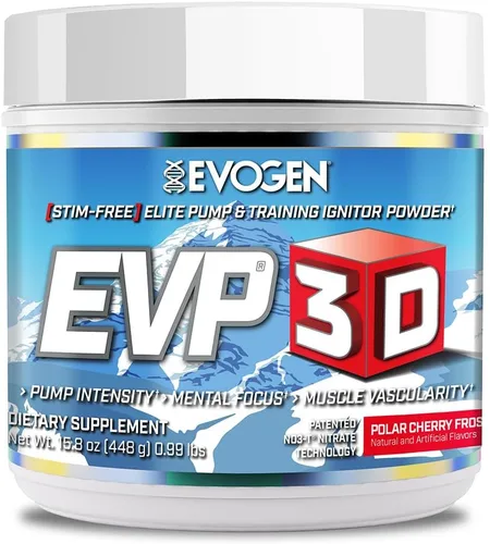 Vista 15 de Evogen EVP-3D Stim-Free Pre-Workout BlackBerry Lemonade 40 porciones