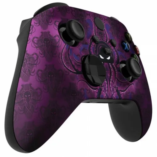 Vista 8 de Custom Controller for Xbox Series X/S - One - PC - Custom Gaming Controller -Soft Shell for Comfort Grip X (Galaxy)