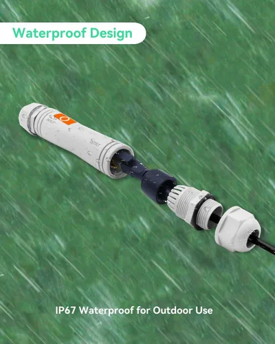 Vista 2 de Extensor PoE de larga distancia LINOVISION para exteriores de hasta 2600 pies Max 2600ft Power and Data Transmission, IEEE 802.3af/at Waterproof