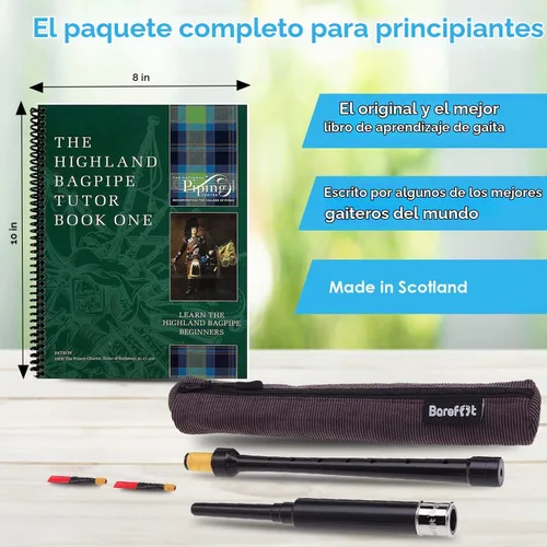 Vista 6 de Gaita Práctica Chanter Gaitas Tutor Libro 2 Cañas