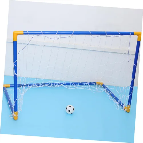 Vista 5 de STOBAZA Mini portería de fútbol plegable portátil para marco de plástico con red de portería para entrenamiento de fútbol en interiores y exteriores