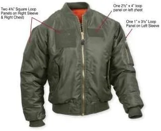 Vista 4 de Rothco MA-1 Flight Jacket with Patches