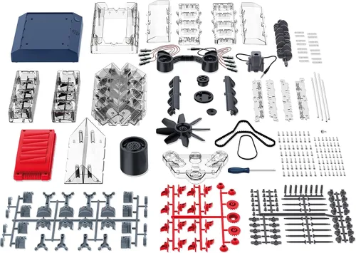 Vista 5 de OWI Inc Robotics Vroom! Motor de combustión modelo V8 Stem V8, kits educativos de cumpleaños STEM para bricolaje a partir de 12 años