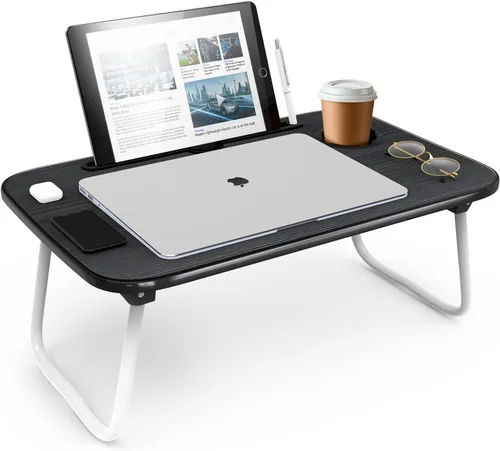 Vista 10 de Nestl Bandeja de mesa de cama para escritorio, soporte portátil