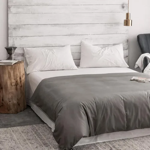Vista 3 de ZonLi Funda de manta refrescante con peso, certificado Oeko-tex, 100% fibra de bambú natural pura, (gris, 48 x 72 pulgadas), funda de edredón