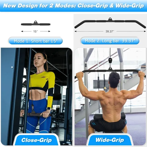 Vista 2 de Fitness Cable Pulley System, Gym LAT and Lift Pulldown Machine Attachments, Home Workouts Equipments for Biceps Triceps Shoulder Arm Curl Forearm