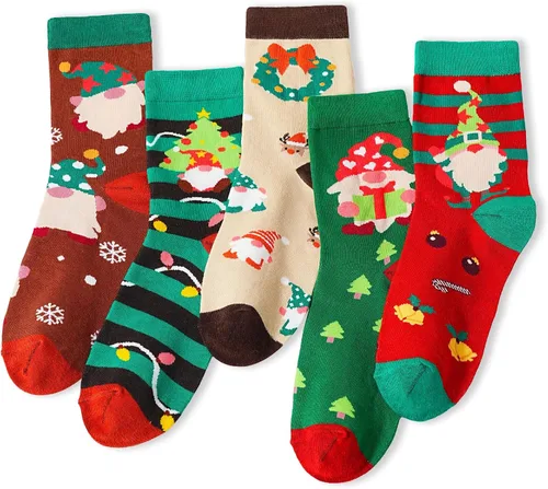 Vista 15 de Belloxis 5 pares de bonitos y divertidos calcetines de animales para mujeres y niñas, cómodos calcetines de algodón para uso diario, grandes ideas