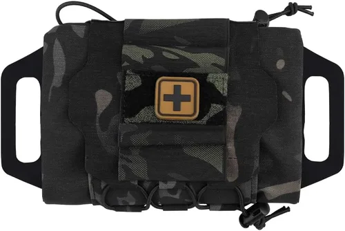 Vista 11 de SABADO Rapid/Quick Deploy First Aid Kit Pack Tactical IFAK Pouch Two-Piece System Med Roll Carrier Hypalon Handle Outdoor Sport Hunting Bag