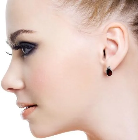 Vista 5 de Galaxy Gold GG Juego de collar y pendientes de oro rosa de 14 quilates con diamantes