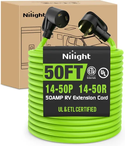Vista 65 de Nilight Cable de Extensión para Secadora EV de 15 Pies 3 Clavijas 30 Amperios NEMA 10-30P 10-30R Cable de Extensiones Antiguas Servicio Pesado