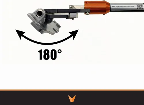 Vista 6 de 34" 180° Sure-Stop Flat Box Handle (recto) I Drywall Master I Secure Lock Giratorio para control de caja plana I Chicago Family Owned