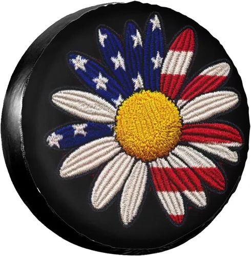 Vista 13 de Cool Cat and UFO Spare Tire Cover Wheel Protectors Dust-Proof Wheel Tire Cover Fit Trailer, Rv, Sand Many Vehicle 14inch