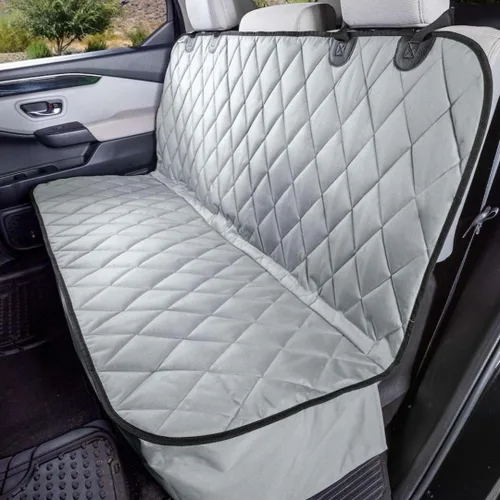 Vista 9 de Perro Funda para asiento sin Hamaca para autos, camiones y SUVs – Empresa basada en EE. UU. – Negro, Bronceado, Gris, normal, Bronceado