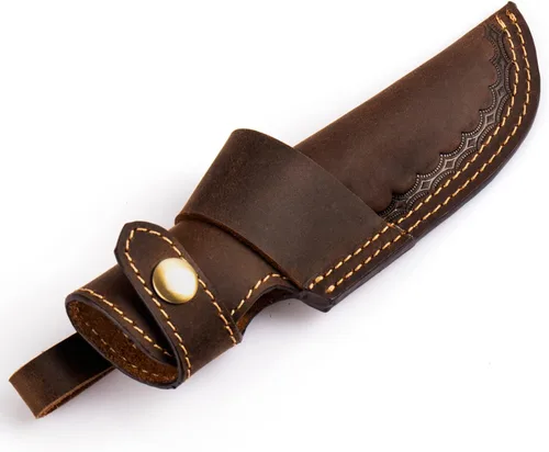 Vista 9 de Funda Horizontal para Cuchillo de Cinturón Gentlestache, Funda de Extraccion Compacta EDC en Negro