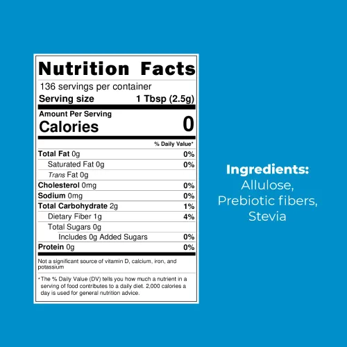 Vista 2 de AluSweet Allulose Stevia Drops - Edulcorante líquido de 6 onzas + edulcorante de alulosa cero calorías, cero calorías, sin gluten, a base