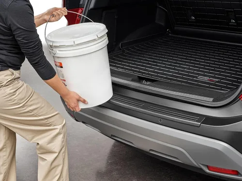 Vista 8 de WeatherTech BumperTopper Personalizado para Jeep Grand Cherokee L, Protector de Parachoques Trasero (BP0051), Negro