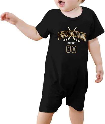 Vista 6 de BABYWEN Ropa de bebé, traje de hockey personalizado, camiseta de bebé para recién nacido, regalos para niños y niñas