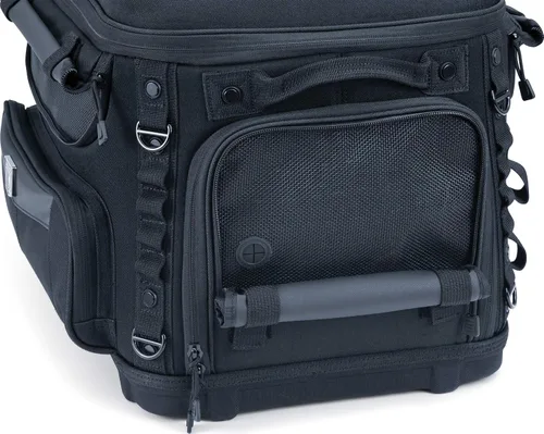Vista 9 de Kuryakyn 5288 Grand Pet Palace: Transportador portátil resistente al clima para mascotas de motocicleta/gato/perro para portaequipajes o asiento