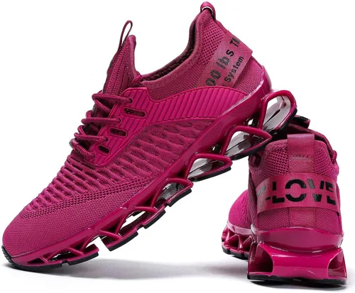 Vista 6 de Vooncosir - Zapatos de correr para mujer, cómodos, a la moda, antideslizantes, para el trabajo, zapato deportivo para caminar, zapatos atléticos