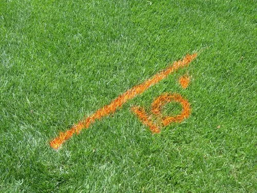Vista 4 de Rust-Oleum Industrial Choice Athletic Field Striping Paint Bundle (12 unidades) y varita de rayas