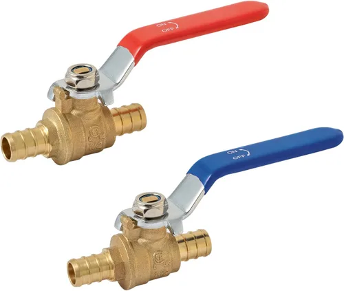 Vista 13 de SUNGATOR 1 paquete de válvulas Pex de 1 pulgada, válvula de bola Pex de latón de puerto completo válvula de cierre de cuarto de vuelta, ASTM F1807