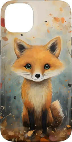 Vista 15 de Cute Fox Fall Woodland Forest Autumn Leaves Case for iPhone 17