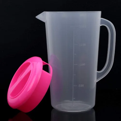 Vista 4 de Aislor Jarra plástica del galón que cola, apta para lavavajillas Rosa 67.6 fl oz