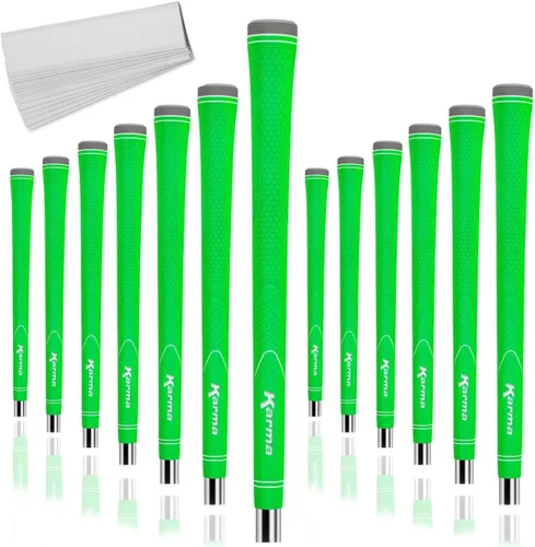 Vista 11 de Karma Neion II - Juego de agarres de golf de repuesto, de goma antideslizante de colores vibrantes para hombres y mujeres, elige individual, 9, 13