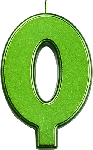 Vista 143 de DERVENTA Vela Grande de Cumpleaños Número 3D Verde Luminoso de 3.7 Pulgadas Celebración de Fiesta Aniversario Decoración Adorno para Pastel 1 Pieza