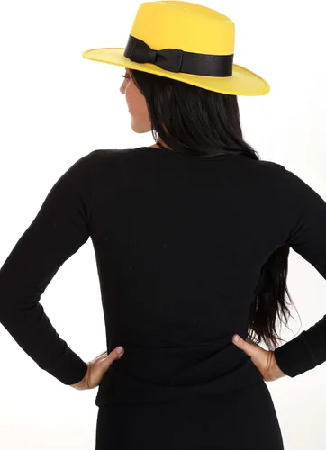 Vista 4 de Fun Costumes Sombrero Detective Amarillo