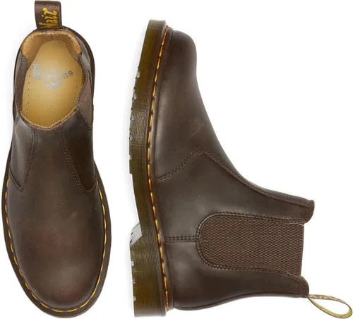 Vista 10 de Dr. Martens Botas Chelsea unisex, color marrón oscuro Crazy Horse, 9 US para hombre