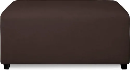 Vista 19 de PureFit Funda otomana súper elástica de ajuste perfecto cuadrada - Fundas otomanas para taburete y muebles plegables de almacenamiento para sala