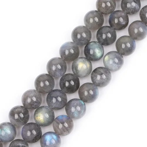 Vista 81 de GEM-Inside - 95 cuentas AA color morado oscuro de amatista de 15 pulgadas por hebra con agujero, piedras preciosas naturales y cuentas de cristal
