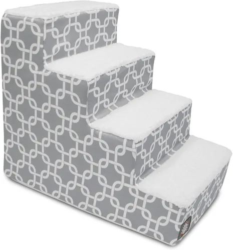 Vista 97 de Majestic Pet - Escaleras portátiles para mascotas suave escalón de espuma de sherpa escalones para perros y gatos rampa para cachorros