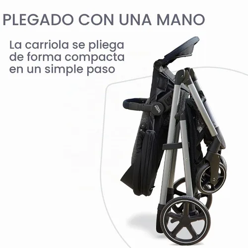 Vista 8 de Britax Cochecito modular Grove™, cochecito ligero con inserto CozyFit™ y barra de parachoques, 6 formas de pasear, SafeWash, Pindot Onyx