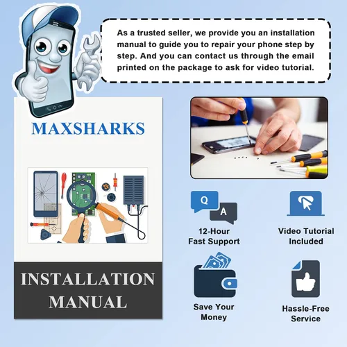 Vista 4 de MAXSHARKS Compatible con reemplazo de batería 3DS, batería CTR-003 para Nintendo 3DS, con kit de herramientas de reparación