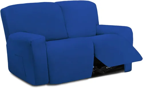 Vista 28 de Easy-Going - Funda elástica de microfibra para sofá reclinable seccional, suave vellón ajustable a tu sofá de 2 cuerpos, lavable, protector