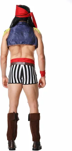 Vista 5 de Conjunto de lencería sexy para hombre, juego de rol, juego de rol, uniforme divertido para adultos, disfraz de fiesta de club nocturno