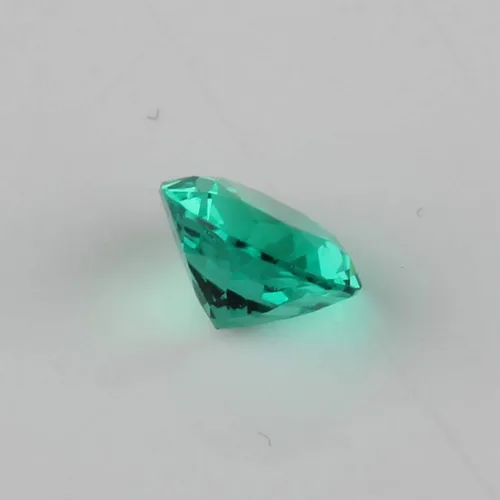 Vista 2 de Diamante de moissanita verde certificado de 2.15 quilates, tamaño de anillo redondo, talla brillante, moissanita, gema suelta para fabricación