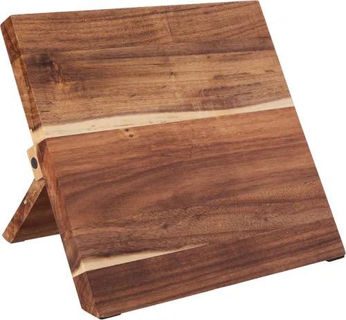 Vista 3 de Mercer Culinary Züm - Juego de cuchillos forjados con tablero magnético de 5 piezas, acacia